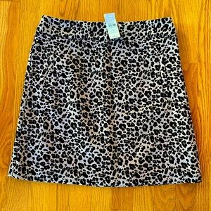 Ann Taylor LOFT animal cheetah print skirt NWT